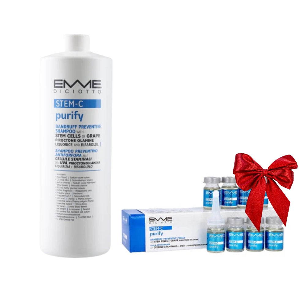 STEM-C ŠAMPŪNAS NUO PLEISKANŲ + AMPULĖS DOVANŲ!