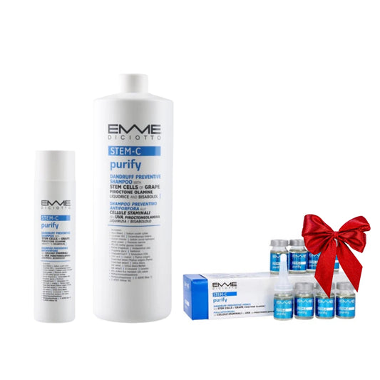 STEM-C ŠAMPŪNAS NUO PLEISKANŲ + AMPULĖS DOVANŲ!